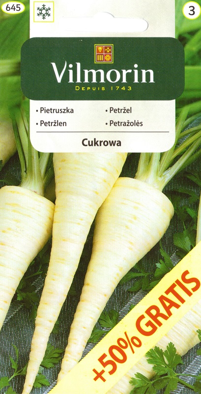 Petržel kořenová Cukrowa, o 50 % navíc (Vilmorin)