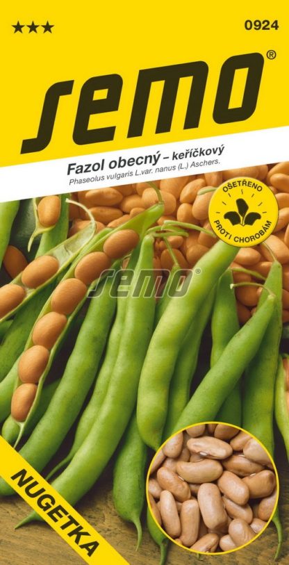 Fazol obecný Nugetka - keříčkový, na suché semeno (Semo)