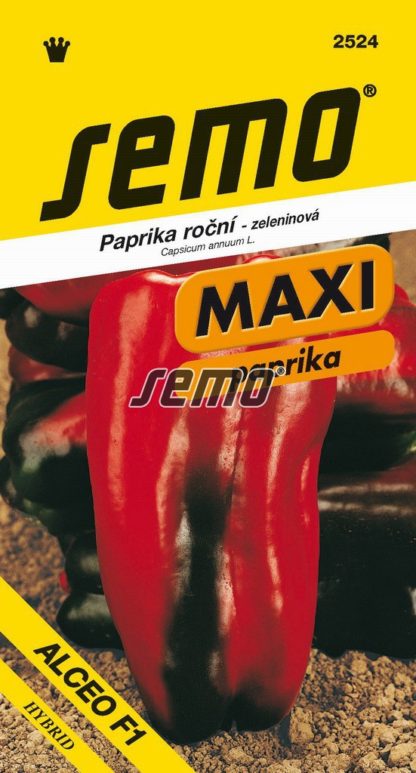 Paprika roční Alceo F1 - červená, MAXI (Semo)