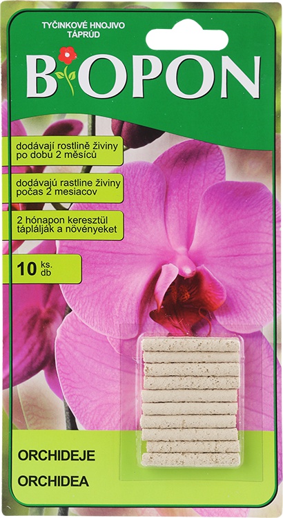 Tyčinkové hnojivo pro orchideje BiOPON (10 ks + 10 ks zdarma)