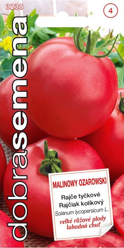 Rajče tyčkové Malinowy Ozarowski - růžové (Dobrasemena)