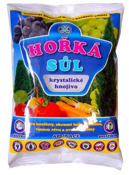 Hořká sůl - hořečnaté hnojivo se sírou, krystalické, 1 kg (BIOM)