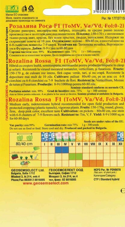 Rajče tyčkové Rozalina Rossa F1 - růžové (pěstování)