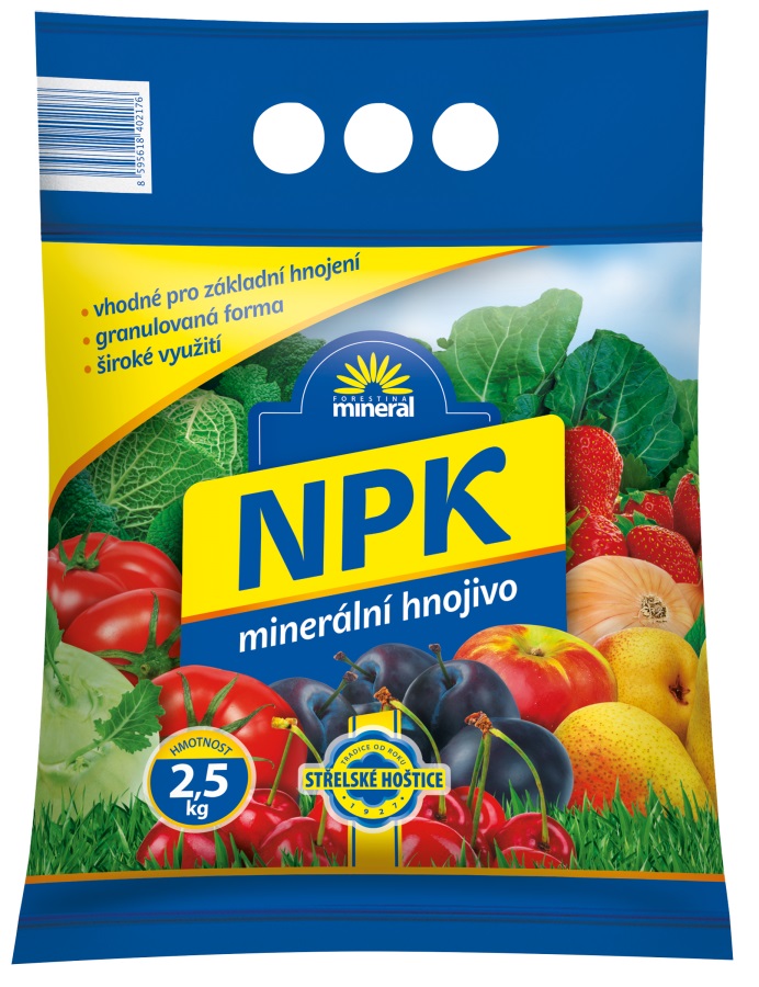 NPK - minerální hnojivo, granulované, 2,5 kg (Forestina) NPK - minerální hnojivo, granulované, 2,5 kg (Forestina)