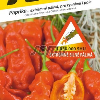 Paprika Bhut Jolokia - červená, extrémně silně pálivá (Semo)