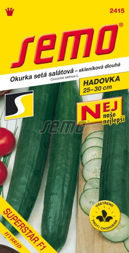 Okurka setá salátová Superstar F1 - hadovka, skleníková, dlouhá (Semo)