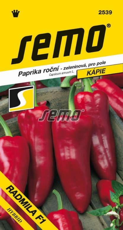 Paprika roční Radmila F1 - červená, kápie (Semo)