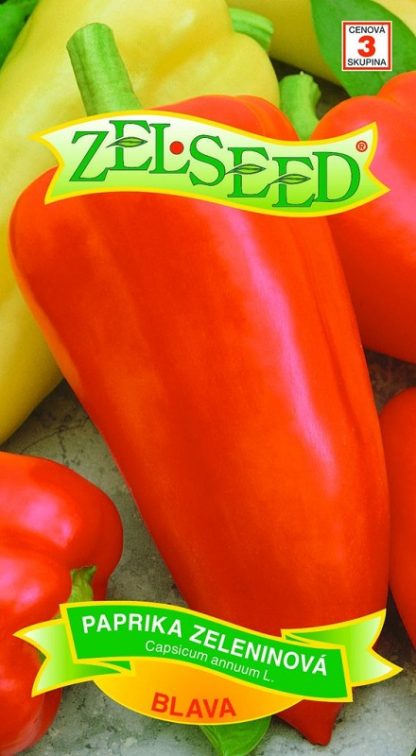 Paprika zeleninová Blava - sladká, červená, kapie, polní (Zelseed)