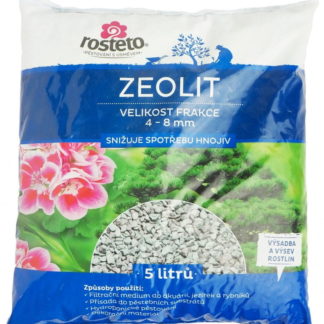 Zeolit - velikost frakce -4-8 mm, 5 litrů (rosteto)