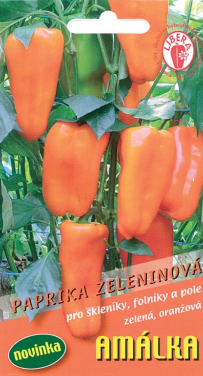 Paprika zeleninová Amálka - sladká, oranžová (Libera)