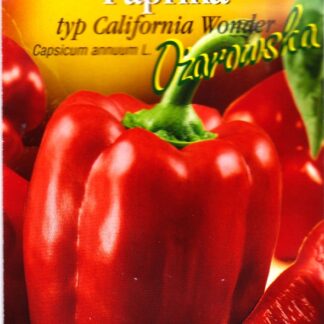 Paprika Ozarowska - sladká, červená, kvadratická, typ California Wonder (Nohel Garden)