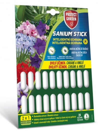 Sanium Stick - insekticidní tyčinky s hnojivem, 20 ks (SBM)