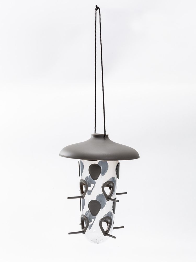 Krmítko a pítko pro venkovní ptactvo Robin - sada 3v1, antracitová barva, zásobník na sypkou směs Krmítko a pítko pro venkovní ptactvo Robin - sada 3v1, antracitová barva, zásobník na sypkou směs