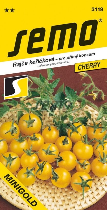 Rajče keříčkové Minigold - cherry, žluté (Semo)