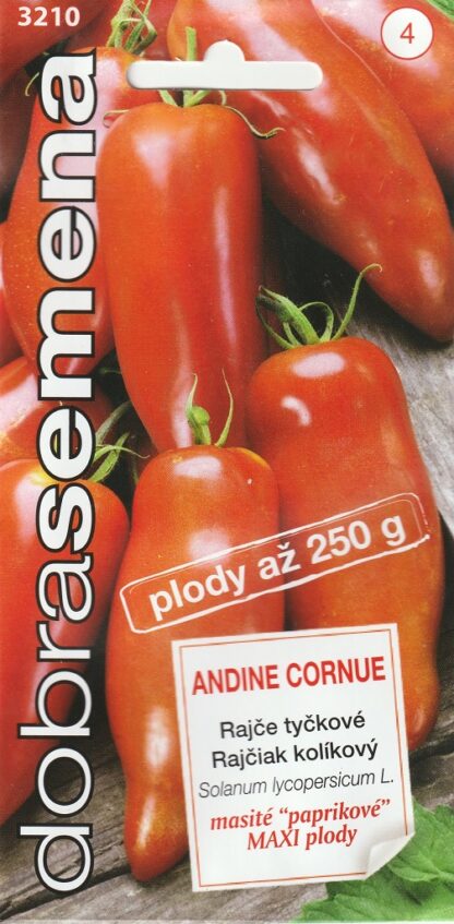 Rajče tyčkové Andine Cornue - paprikové, MAXI plody (Dobrasemena)