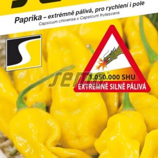 Paprika Bhut Jolokia Yellow - žlutá, extrémně silně pálivá (Semo)