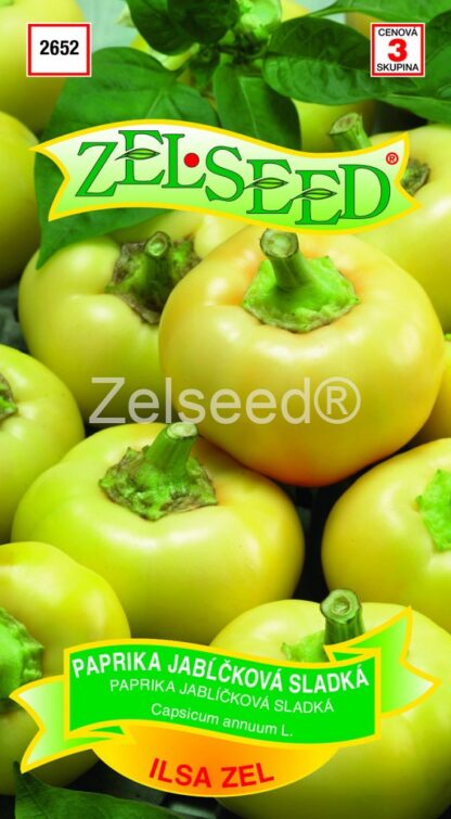Paprika roční Ilsa Zel - jablíčková, sladká, žlutá, polní (Zelseed)
