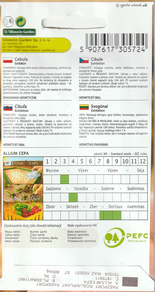 Cibule Exhibition - kulovitá, obří (pěstování) Cibule Exhibition - kulovitá, obří (pěstování)