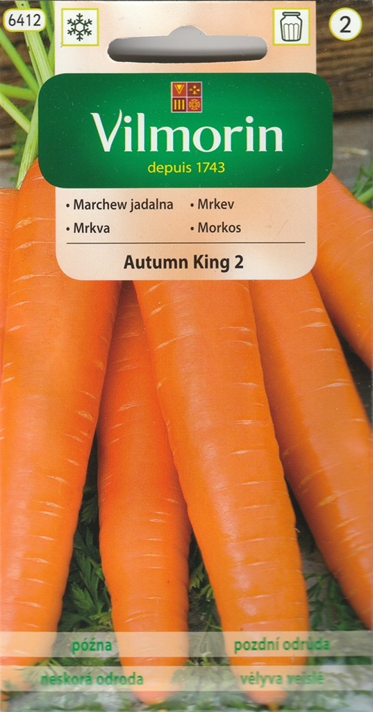 Mrkev obecná Autumn King 2 - pozdní, velmi dlouhá, typ Flakkese (Vilmorin) Mrkev obecná Autumn King 2 - pozdní, velmi dlouhá, typ Flakkese (Vilmorin)