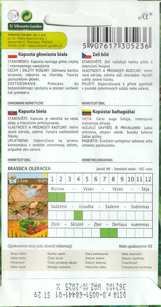 Zelí bílé Dita - velmi rané, světle zelené (pěstování) Zelí bílé Dita - velmi rané, světle zelené (pěstování)