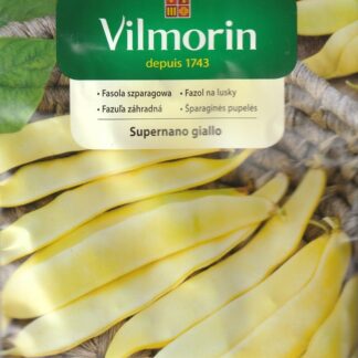 Fazol na lusky Supernano Giallo - trpasličí, světle žlutý, široké lusky (Vilmorin)