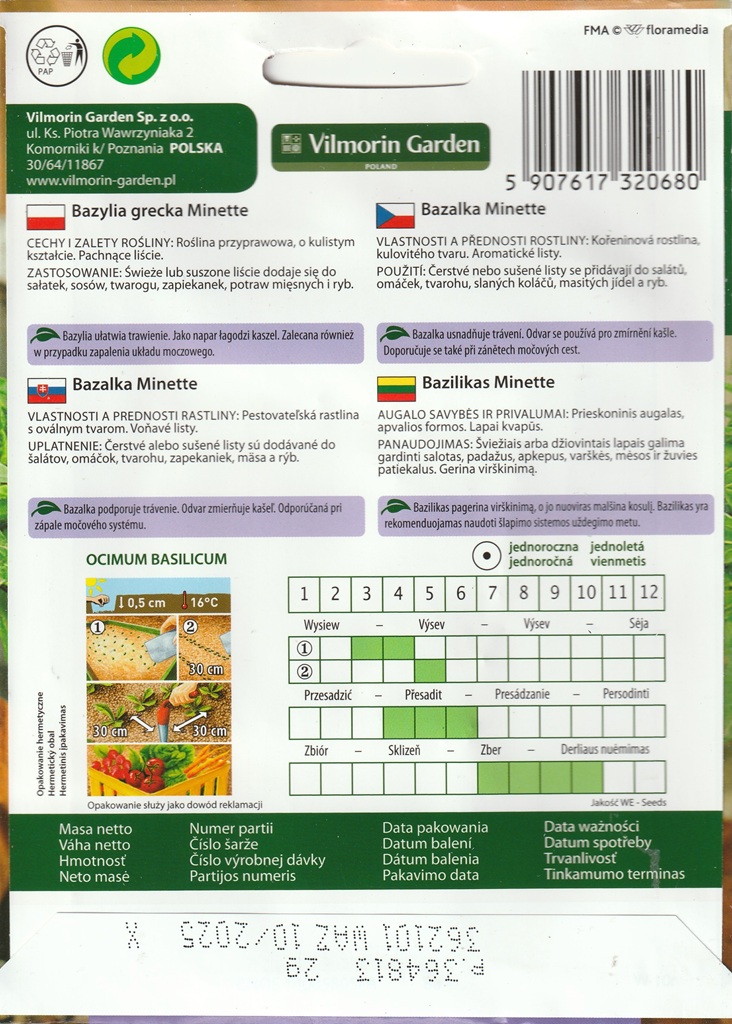 Bazalka Minette - nízká, drobnolistá, kompaktní (pěstování) Bazalka Minette - nízká, drobnolistá, kompaktní (pěstování)