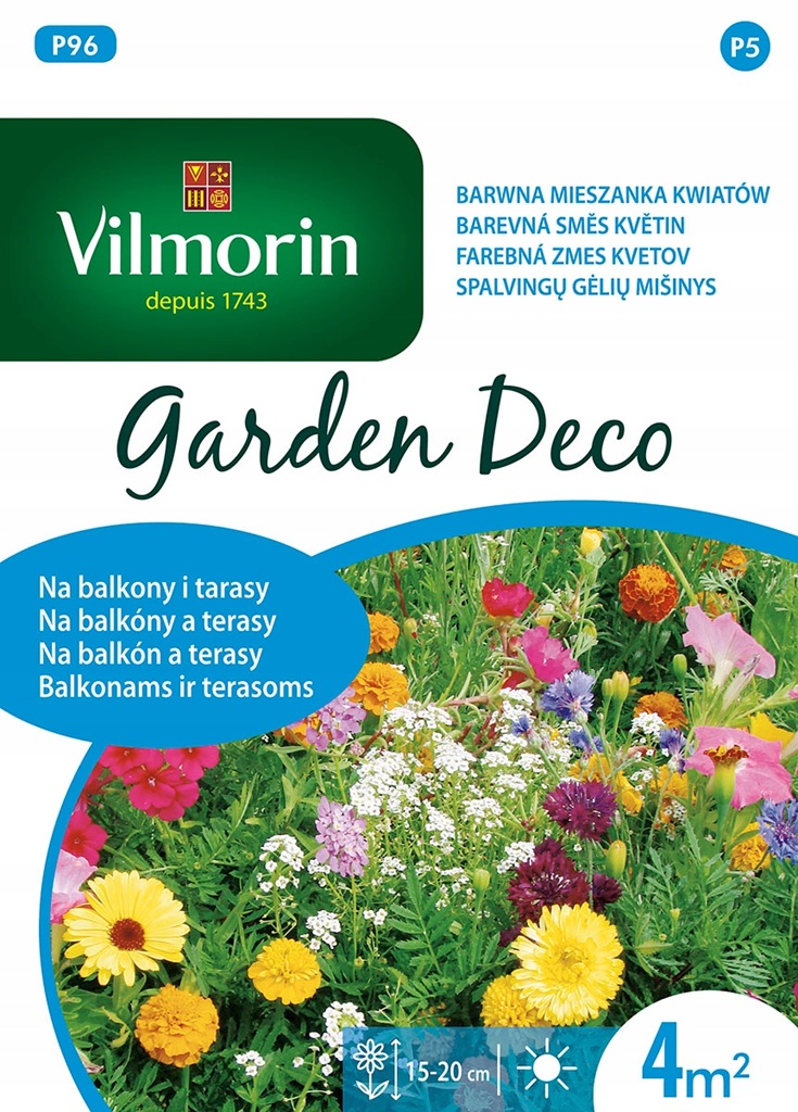 Barevná směs květin - na balkóny a terasy (Vilmorin) Barevná směs květin - na balkóny a terasy (Vilmorin)