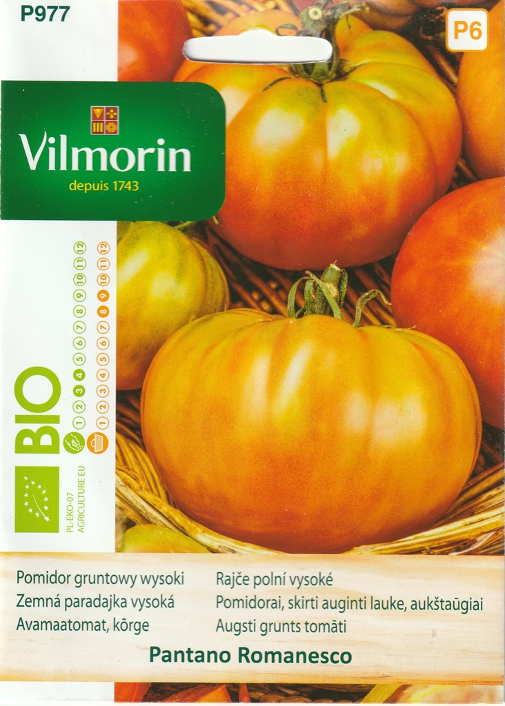Rajče polní vysoké Pantano Romanesco - zeleno-červené, italské, kuchyňské, BIO (Vilmorin) Rajče polní vysoké Pantano Romanesco - zeleno-červené, italské, kuchyňské, BIO (Vilmorin)
