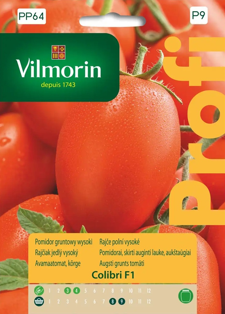 Rajče polní vysoké Colibri F1 - salátové, oválné (Vilmorin) Rajče polní vysoké Colibri F1 - salátové, oválné (Vilmorin)