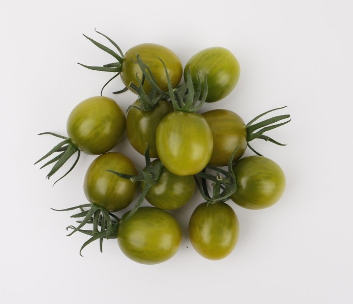 Rajče tyčkové Tomver F1 - cherry, zelené, oválné, sladké, odolné plísni (pěstování) Rajče tyčkové Tomver F1 - cherry, zelené, oválné, sladké, odolné plísni (pěstování)