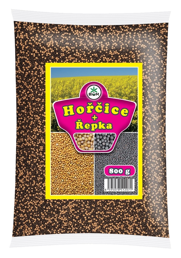 Hořčice a řepka - směs pro zelené hnojení, 800 g (BIOM)