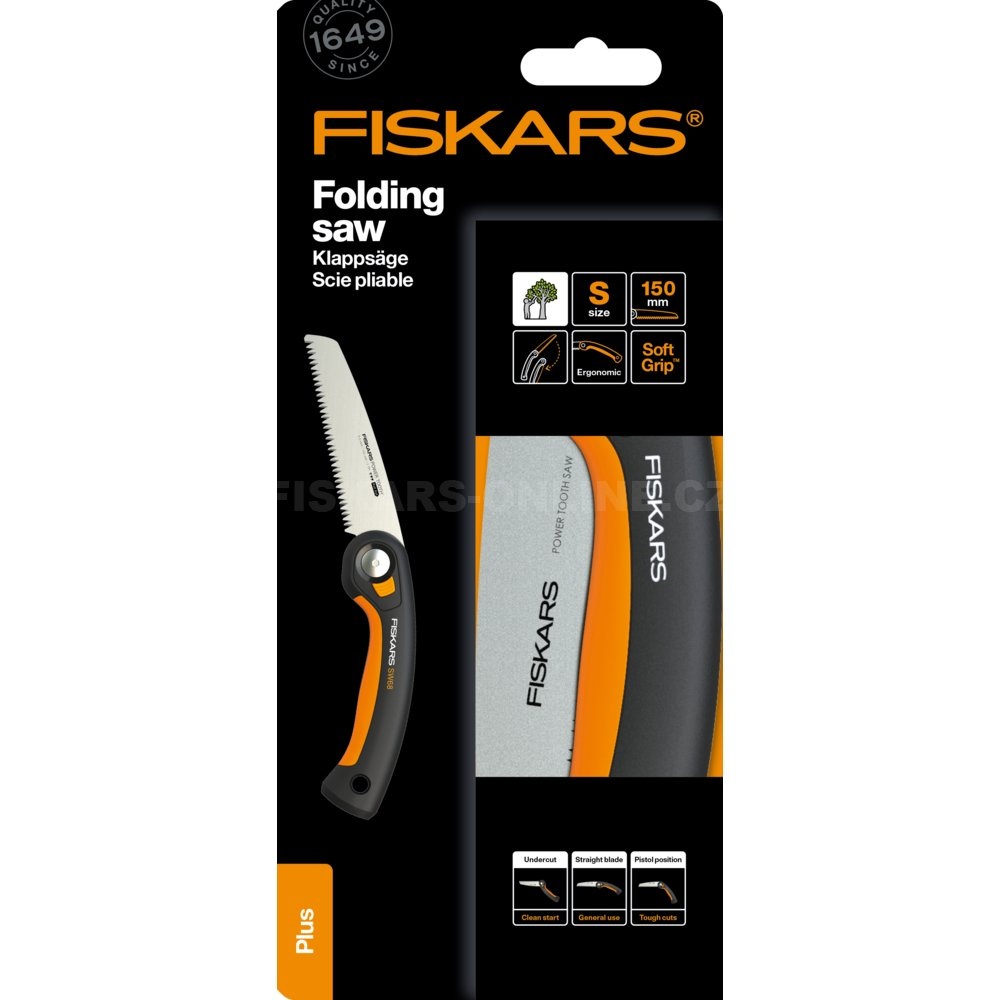 Skládací pilka na větve Fiskars Plus™ SW68 (15 cm) - balení výrobku